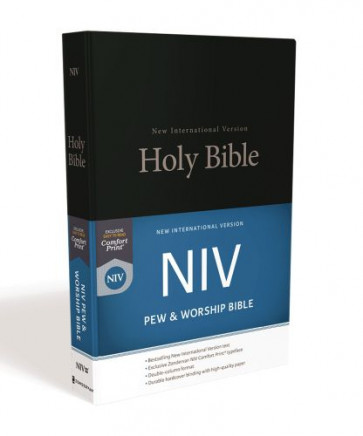 NIV, Pew and Worship Bible, Hardcover, Black, Comfort Print - Hardcover