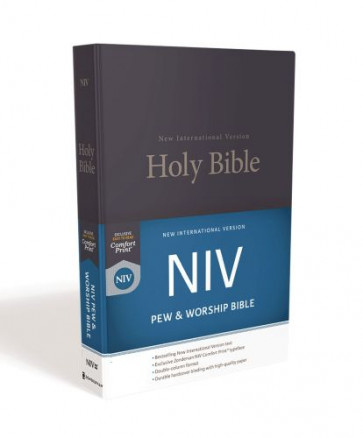 NIV, Pew and Worship Bible, Hardcover, Blue, Comfort Print - Hardcover