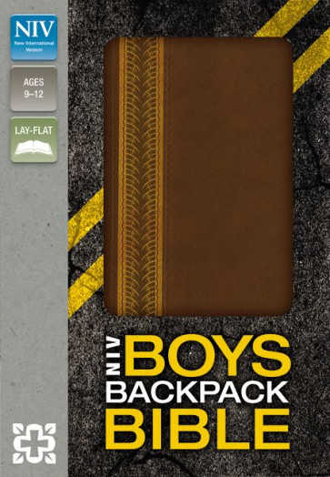 NIV Boys Backpack Bible - Imitation Leather, With ribbon marker(s) Brown