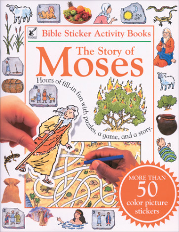 Bible Sticker Activity Book--The Story of Moses - Softcover