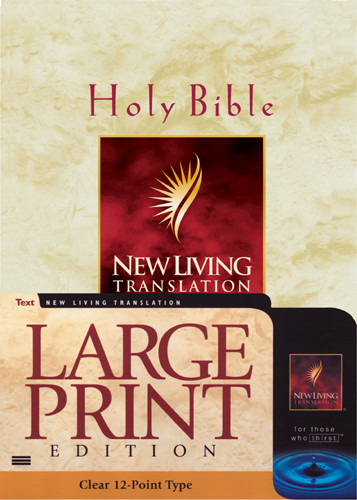 Large Print Bible: NLT1 - Imitation Leather Burgundy