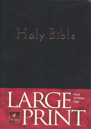 Large Print Bible: NLT1 - Imitation Leather Black