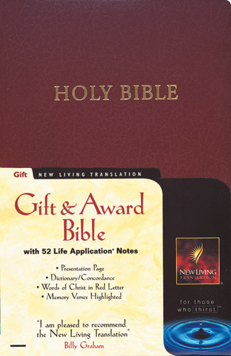 Personal Gift and Reference Edition: NLT1 - Imitation Leather Burgundy