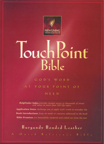 TouchPoint Bible NLT - Bonded Leather Burgundy