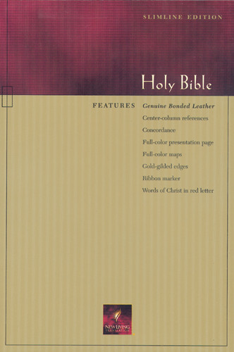 Slimline Reference Bible NLT1 - Bonded Leather Black