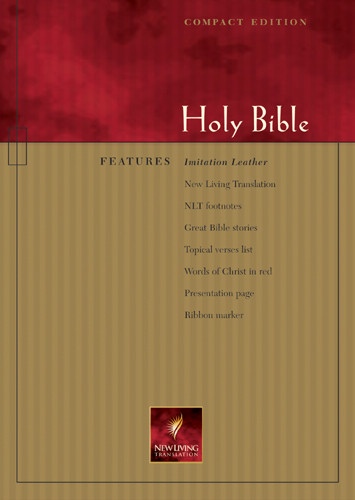 Compact Edition Bible NLT - LeatherLike Black