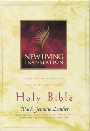 Holy Bible, Deluxe Text Edition: NLT1 - Sewn Black Genuine Leather With ribbon marker(s)