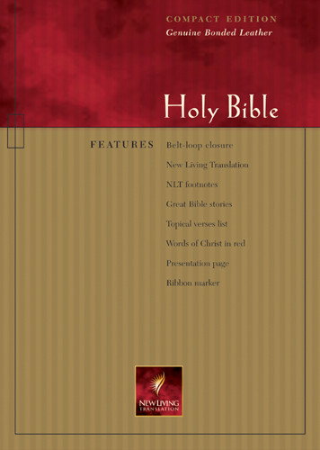 Compact Edition Bible NLT - Bonded Leather, Navy