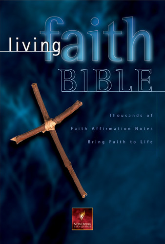 Living Faith Bible: NLT1 - Bonded Leather Black