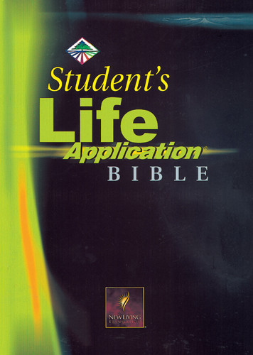 Student's Life Application Bible: NLT1 - Hardcover