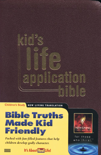 Kid's Life Application Bible: NLT1 - Imitation Leather Burgundy