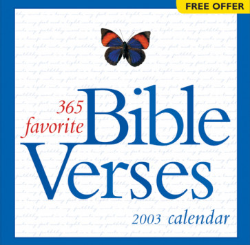 365 Favorite Bible Verses 2003 Calendar - Calendar