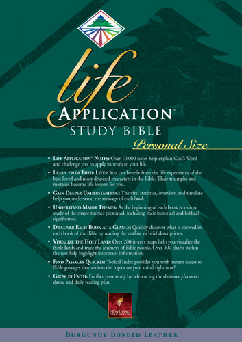 Life Application Study Bible Personal Size: NLT1 - Bonded Leather Burgundy