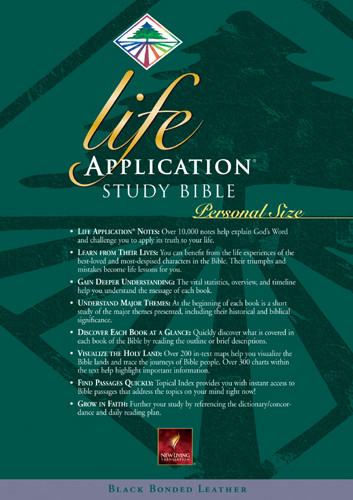 Life Application Study Bible Personal Size: NLT1 - Bonded Leather Black