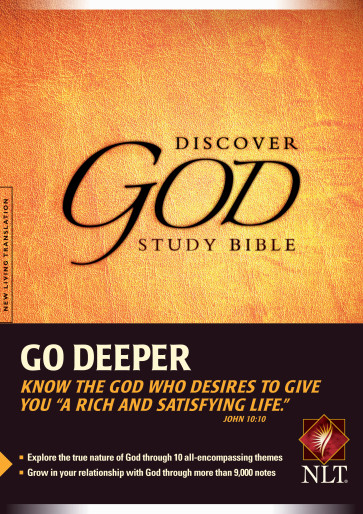 The Discover God Study Bible NLT - Hardcover With printed dust jacket