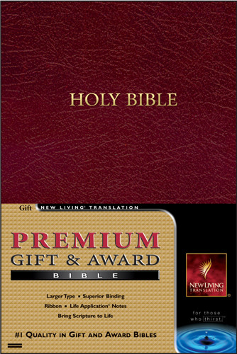 Premium Gift and Award Bible: NLT1 - Imitation Leather Burgundy