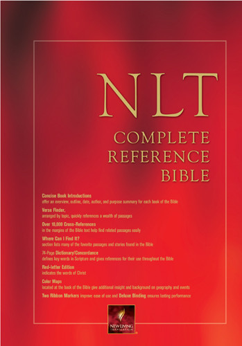 NLT Complete Reference Bible: NLT1 - LeatherLike Black Imitation Leather With ribbon marker(s)