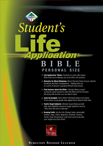 Student's Life Application Bible Personal Size: NLT1 - Bonded Leather Burgundy