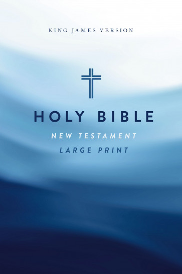 KJV Large Print Outreach New Testament Bible, Cross Softcover, Comfort Print - Softcover