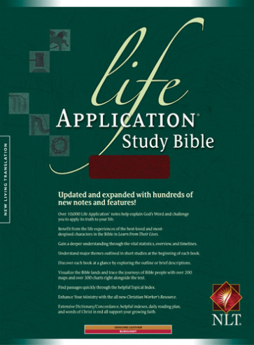 Life Application Study Bible NLT - Genuine Leather Burgundy With ribbon marker(s)