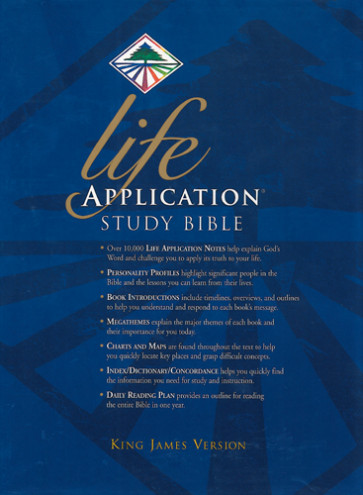 Life Application Study Bible KJV - LeatherLike Burgundy With ribbon marker(s)