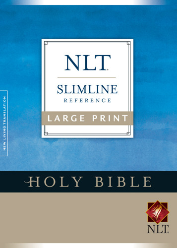 Premium Slimline Reference Bible NLT, Large Print - Hardcover With printed dust jacket