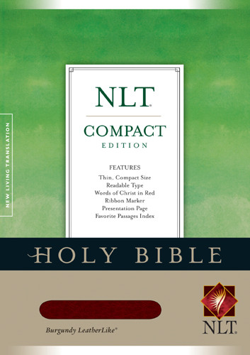 Compact Edition Bible NLT - LeatherLike Burgundy With ribbon marker(s)