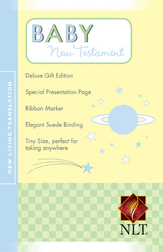 Baby New Testament: NLT - Suede LeatherLike Blue With ribbon marker(s)