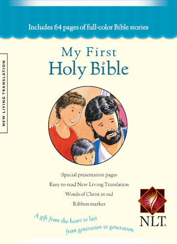 My First Holy Bible: NLT - Hardcover Blue With ribbon marker(s)