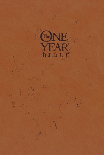 The One Year Bible Compact Edition NLT - LeatherLike Hardcover Tan With ribbon marker(s)