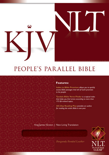 People's Parallel Edition KJV/NLT - Bonded Leather Burgundy