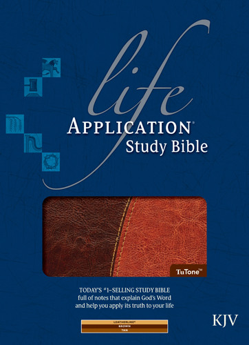 Life Application Study Bible KJV, TuTone - LeatherLike Brown/Tan