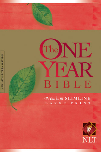 The One Year Bible NIV, Premium Slimline Large Print edition - Hardcover With printed dust jacket