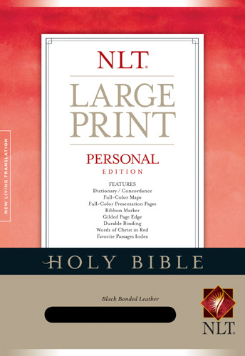 Personal Edition Large Print: NLT - Bonded Leather Black