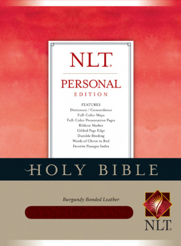 Holy Bible NLT, Personal Edition - Bonded Leather Burgundy