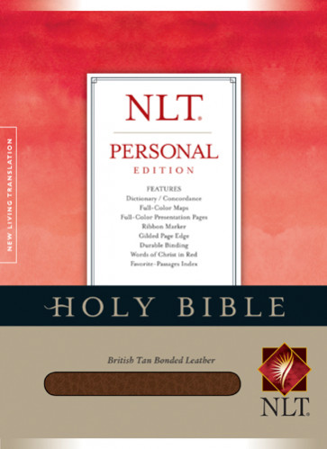 Holy Bible NLT, Personal Edition - Bonded Leather British Tan