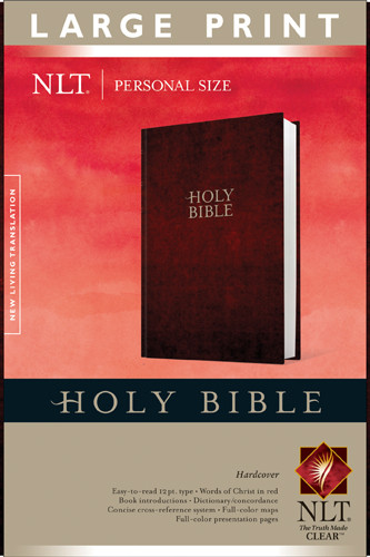 Holy Bible NLT, Personal Size Large Print edition - Hardcover