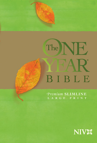 The One Year Bible Premium Slimline LP NIV - Softcover With ribbon marker(s)