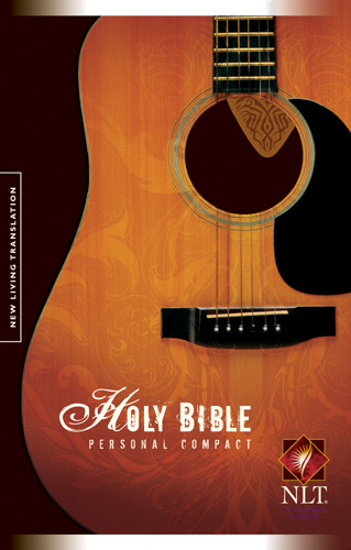 Holy Bible, Personal Compact Edition NLT, TuTone - LeatherLike Brown/Tan Guitar Pick TuTone With ribbon marker(s)