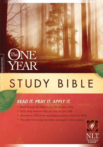 The One Year Study Bible NLT - Hardcover