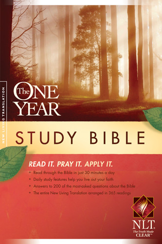 The One Year Study Bible NLT - Softcover