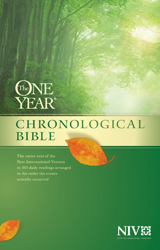 The One Year Chronological Bible NIV - Hardcover With thumb index