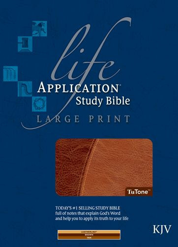 Life Application Study Bible KJV, Large Print TuTone - LeatherLike With thumb index and ribbon marker(s)