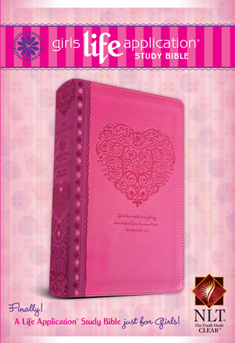 Girls Life Application Study Bible NLT - LeatherLike With ribbon marker(s)
