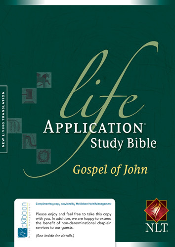 Life Application Study Bible NLT, Gospel of John - McKibbon Hospitality Edition- Softcover
