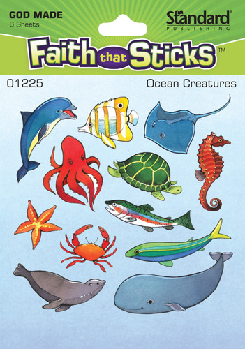 God Made Ocean Creatures - Stickers