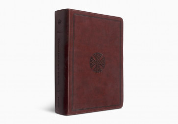 ESV Journaling Bible, Interleaved Edition (TruTone, Mahogany, Mosaic Cross Design) - Imitation Leather With ribbon marker(s)