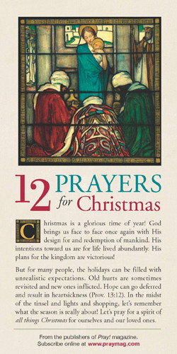 12 Prayers for Christmas 50-pack - Cards