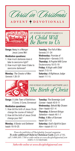 Christ in Christmas Advent Devotionals 50-pack - Cards