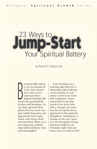 23 Ways to Jump-Start Your Spiritual Battery - Pamphlet